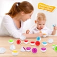 thumbnail image 4 of Juego de huevos a juego para niñas, juguetes educativos de colores, formas y motricidad fina, juguete de aprendizaje, regalo de huevos de Pascua, 4 of 4
