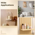 thumbnail image 3 of 2 Pcs Boho Wooden Wall Shelf, 13.78 x 7.01 x 4.72 in Arch Wood Floating Shelves for Wall Decor, Bohemian Hanging Shelf with Natural Wood Grain, 3 of 5