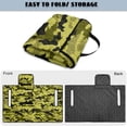 thumbnail image 5 of COEQINE Green Camo Golf Cart Seat Cover, Foldable Design with Handle for Storage, Universal Size Quilted Polyester, 4 Front Pockets, Machine Washable, Green Camouflage, 5 of 8