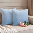 thumbnail image 2 of Outdoor Pillow Covers Pack of 2, Blue Gradient Stripes Waterproof Throw Pillowcase Cushion Cases, Modern Minimalist Style Decorative Pillow Cover for Couch Sofa Home Bed Patio, 2 of 9
