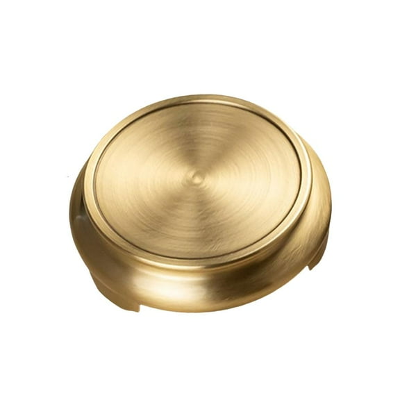 HONCLL Decorative Round Brass Incence Base Stand Tripod Base Holder For Peaceful