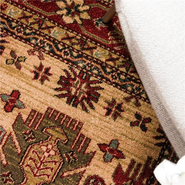 Unique Loom 3121788 8 x 8 ft. Balash Sahand Round Rug, Red