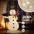 thumbnail image 6 of Zimtown 5ft LED Lighted Snowman Christmas Snowman w/ 200 LED Lights Pop-Up, 6 of 8