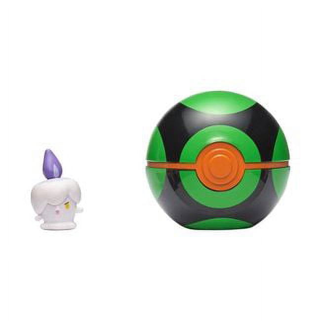 Pokemon Clip ‘N’ Go Litwick and Dusk Ball - Includes 2 inch Battle Figure and Dusk Ball Accessory