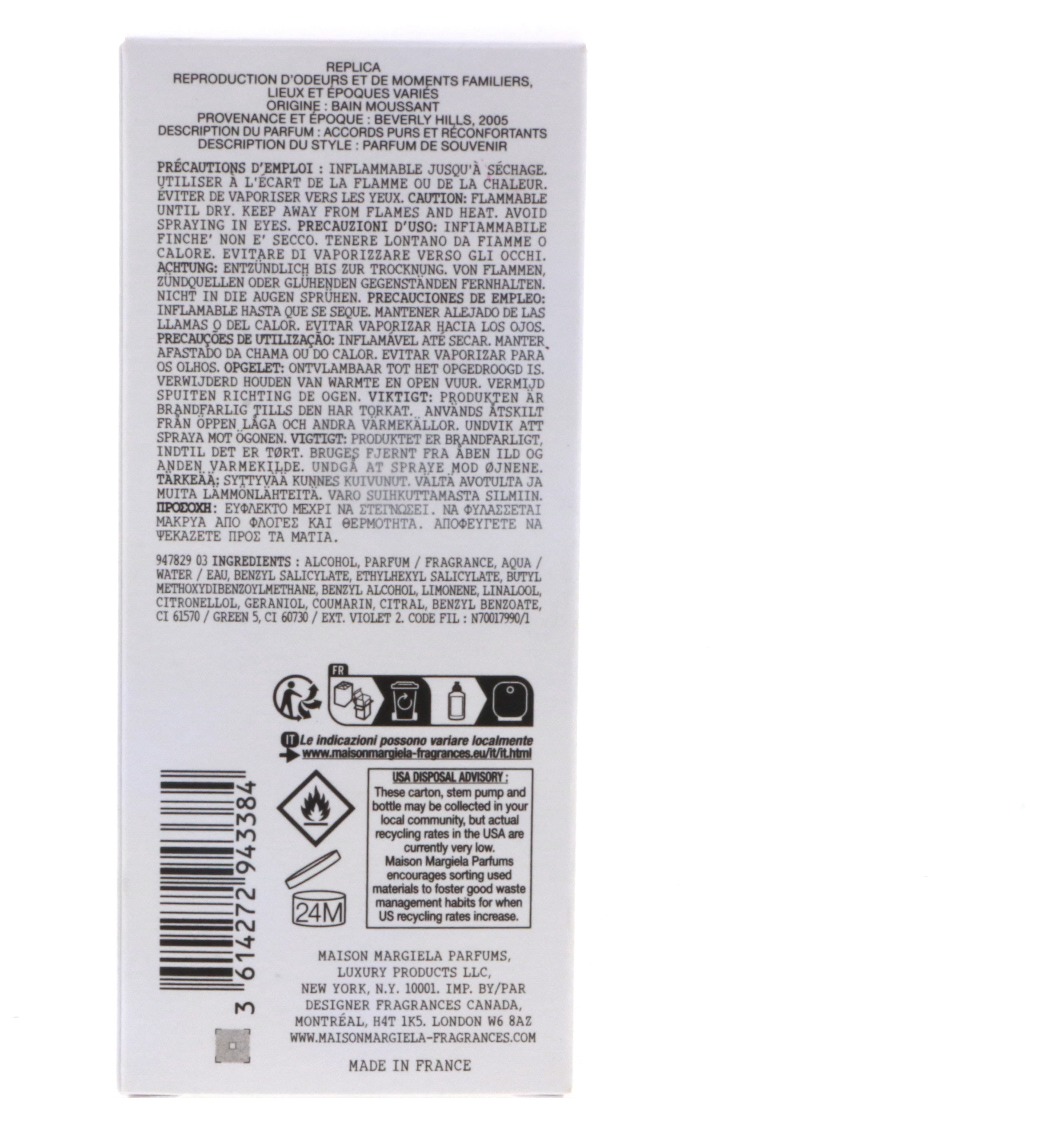 Maison Margiela Replica Bubble Bath Eau de Toilette, 3.4 oz