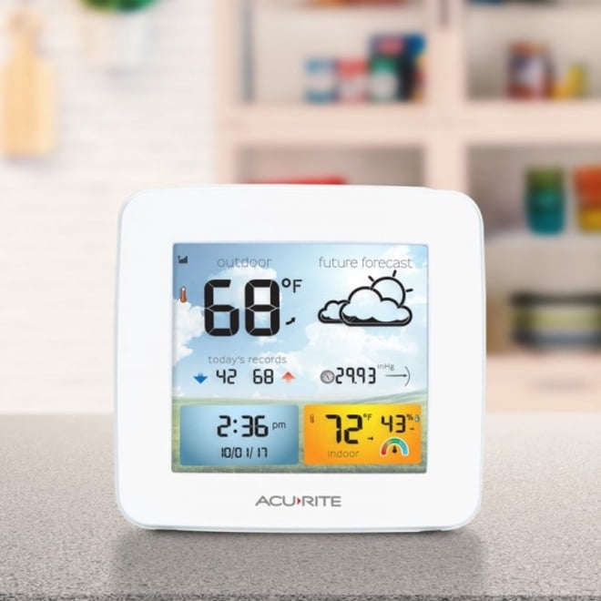AcuRite Weather Forecaster - Temperature and Humidity - Desktop, Wall Mountable