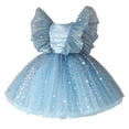 thumbnail image 6 of LYMAYTER 6M-4T Baby Girls Dress Infant Sequin Tutu Dress Gown Sleeveless Birthday Wedding Tulle Dress, 6 of 11