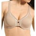 thumbnail image 1 of Women's Olga 35912 Butterfly Effect Minimizer Bra (Toasted Almond/Ivory 42C), 1 of 4