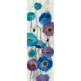 thumbnail image 3 of Vassileva, Silvia 7x14 Black Modern Framed Museum Art Print Titled - Bold Anemones Panel III, 3 of 5
