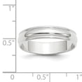 thumbnail image 2 of Primal Gold 10 Karat White Gold 5mm Lightweight Milgrain Half Round Band Size 8, 2 of 5