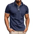 thumbnail image 2 of pstuiky Camisas casuales de manga corta para hombre, Camisa informal de manga corta con botones y cuello vuelto para hombre camisas casuales para hombre s, 2 of 8