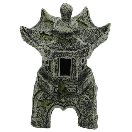 HEMOTON Resin Pagoda Statue for Decor Dark Grey Lightweight Durable Home and Garden Decoration 7 Inch HEMOTON Resin Pagoda Statue for Decor Dark Grey Lightweight Durable Home and Garden Decoration 7 Inch