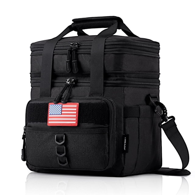 Fiambrera JOYHILL Tactical de 18 litros con aislamiento a prueba de fugas, negra