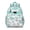 Greenish-blue-33, variant on Colorful Retro Students Backpack Boho Chic Tribal Pattern Toddler School Bag with Aesthetic Floral Design, Great for Daily Use and Travel
