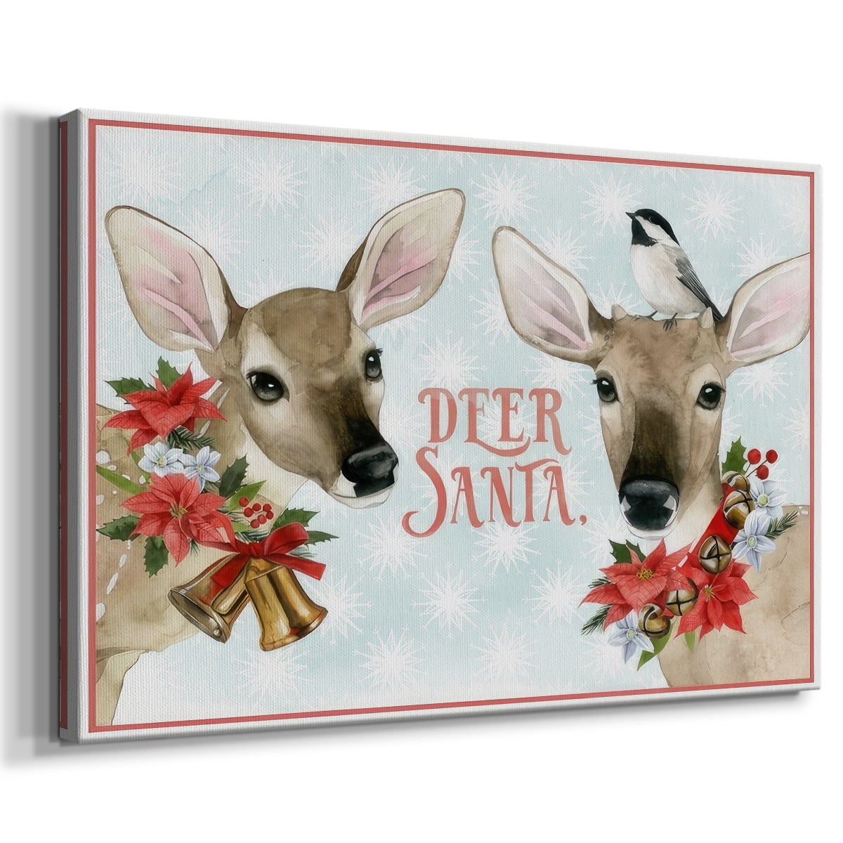 Deer Christmas Collection A- Gallery Wrapped Canvas