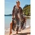 thumbnail image 6 of Kaftan Dresses for Women Stylish Caftans Plus Size Beach Cover Up Soft Loungewear 7 One Size, 6 of 9
