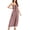 Pink, variant on Staron Summer Dresses for Women Casual Sling Backless Dress Round Neck Sleeveless Loose Comfy Solid Color Homewear Ankle-Length Tank Dress, Black M