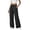 Black, variant on Women Pants Casual Corduroy High Stretch 11-Wale High Waist Pants Wide Leg Commuter Trousers with Pockets Office Wear,Brown_S