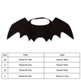 thumbnail image 2 of Dog Cat Bat Wings Costume with Pumpkin Bell, Funny Halloween Cosplay Dress-Up Accessories, Spooky Fall Festival Party Photo Prop for All Breeds Black XS, 2 of 5