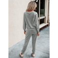 thumbnail image 5 of Conjunto Deportivo PRETTYGARDEN Gris Sólido con Jogger y Manga Larga XL, 5 of 5