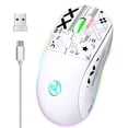thumbnail image 2 of hxsj T90 2.4G Wireless Mechanical Mouse RGB Gaming Mouse Ergonomic 10 Million Keystroke 3600DPI Mouse 11 RGB Lighting Modes Mice, 2 of 9