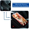 thumbnail image 5 of Pixel Dog Soft Comfortable Furry Printed Car Armrest Pad Mat Cover, 12.5x8.2 Inch Armrest Accessories, 5 of 6