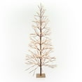 thumbnail image 3 of Alpine Corporation 71" High Indoor/Outdoor Artificial Flocked Christmas Tree with LED Lights, Brown, 3 of 13