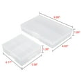 thumbnail image 4 of Unique Bargains 2pcs Portable 24 AA Battery Storage Box, 48 AA Batteries Protective Container, 4 of 4