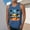 Blue, variant on Men's Lightweight Polyester Tank Top Casual Sleeveless Print Summer Breathable Tank Top for Men Khaki