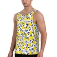 thumbnail image 2 of Rateoe Tropical Lemon Pattern Sleeveless Gym Shirt Muscle Tee Breathable Workout Shirt Slim-Fit Tank Quick Dry Fit Muscle Tank Top Bodybuilding Sleeveless T Shirt-3X-Large, 2 of 7