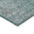 thumbnail image 5 of HomeRoots 588841 5 x 8 ft. Oriental Washable Indoor & Outdoor Rectangle Area Rug, Teal Blue, Gray & Charcoal, 5 of 5
