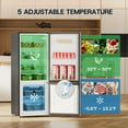 thumbnail image 4 of Upstreman 7.1 Cu.ft Bottom Freezer Refrigerator, 2 Door Kitchen Fridge Large Apartment Refrigerator Garage Ready Refrigerator, Silver BM71, 4 of 10