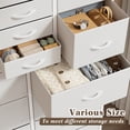 thumbnail image 3 of EnHomee White Dresser for Bedroom Furniture Dresser with 16 Drawers Fabric Tall Dresser Closet Dresser Chest of Drawers Clothes Storage Slim for Living Room Office, White, 3 of 9