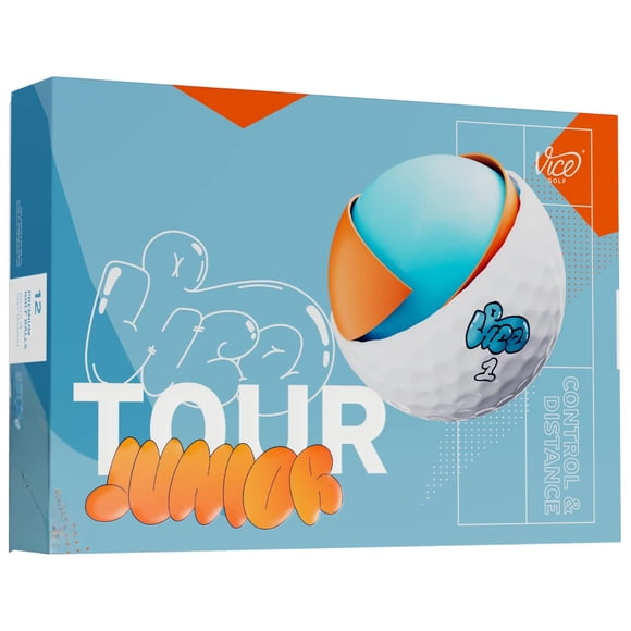 Pelotas de golf Vice Tour Junior para niños de 4 a 14 años