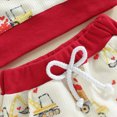 thumbnail image 5 of TOWED22 Toddler Newborn Boy Clothes 2 Piece Long Sleeve Print Cotton Pullover Top Elastic Waist Pants Fall Winter Outfits Set(Beige,18-24 M), 5 of 8