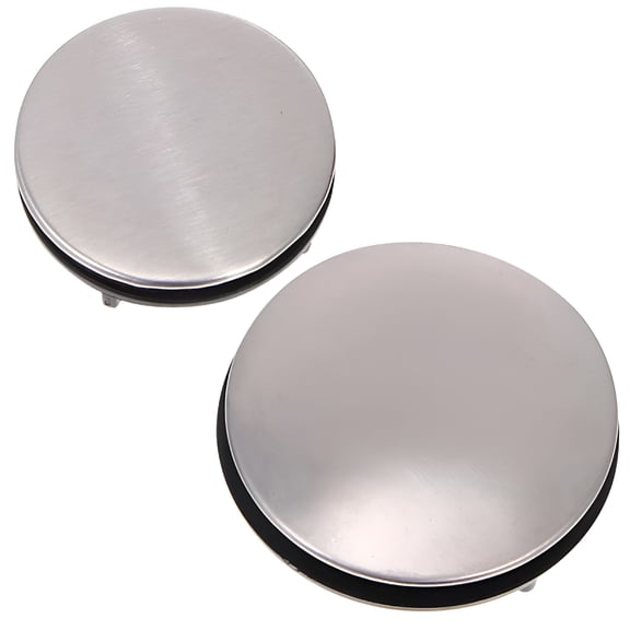 HIBIBUD Stainless Sink Hole Cover Faucet Caps Sprayer 2 Pcs Mounting Holes Stopper Washbasin Plug