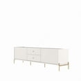 thumbnail image 5 of Manhattan Comfort Jasper 86.69 TV Stand with Steel Gold Legs in Oak Pro Touch, 5 of 9
