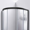 thumbnail image 2 of Prime 38 in. x 38 in. x 78 3/4 in. H Shower Enclosure, Base, and White Wall Kit in Matte Black and Clear Glass, 2 of 16