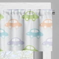 thumbnail image 3 of Ambesonne Car Window Valance, Pastel Cars Pattern, 54" X 12", Multicolor, 3 of 5