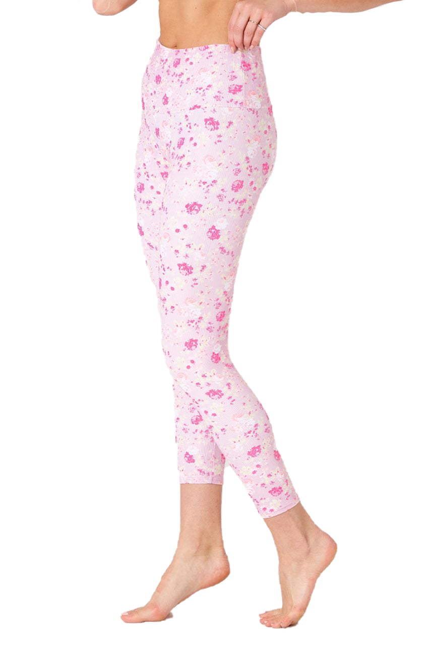 Onzie High Rise Rib Petite Rose X-Small 