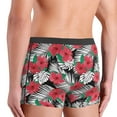 thumbnail image 4 of Men's Boxer Briefs, red flowers_A Soft Comfy Mens Underwear Boxer Briefs Breathable With Widen Waist, 4 of 7