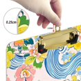 thumbnail image 6 of FORMRS Acrylic Clipboard with Low Profile Clip Standard A4 Letter Size, 12.5" x 9", Blue Floral Wave, 6 of 8