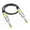 Yellow, variant on T-HOTLYST 1/4inch Stereo 6.35mm Male to Male Extension Cable Cord 6.35 Port Extension Line 6.5 Adapter Wire 30cm-10m Length
