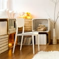 thumbnail image 2 of Pemberly Row Contemporary Indoor Outdoor Dining Chair in White, 2 of 8