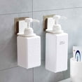 thumbnail image 3 of Soporte para botella de gel de ducha, estante para champú para baño, almacenamiento de pared, color blanco, 6 piezas, 3 of 6