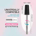 thumbnail image 2 of PANA USA 3/32" Tapered Barrel Carbide Nail Bit- (Extra Fine Grit, DLC Black), 2 of 6