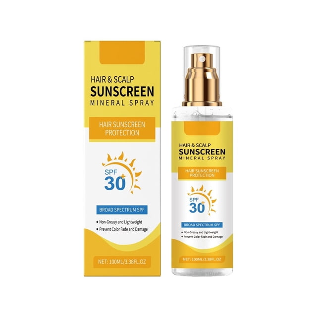 Spray protector solar para el cuero cabelludo y el cabello. Protege del color y la sequedad. Ideal para senderismo, playa y running. No graso. 100 ml.