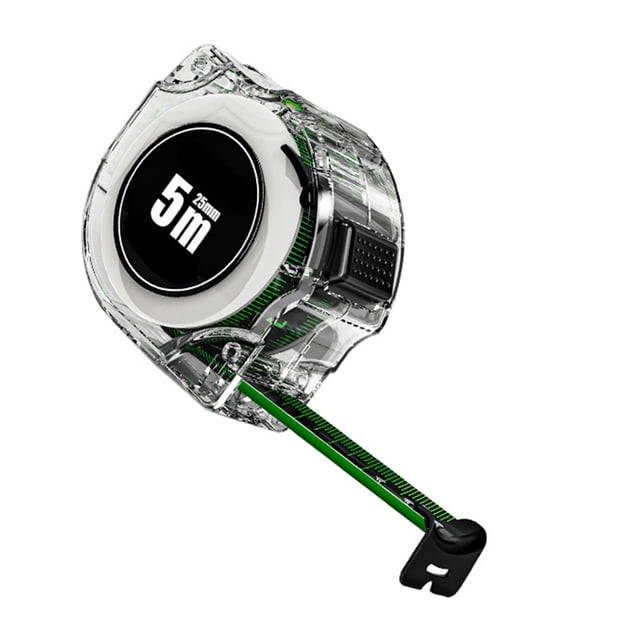 Yeacher Tape Measure High-Precision Tape Measure Fluorescent Color Double-Sided Ruler Band with Transparent Shell Metal Axis Scale is Clear, Fall-Proof and Wear-Resistant, Suitable for Many Occasions