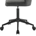 thumbnail image 5 of Vintage Grey Finish & Black Accents - 360-Degree Turn & Adjustable Seating Height - Office Workplace - Comfort with Style, 5 of 6