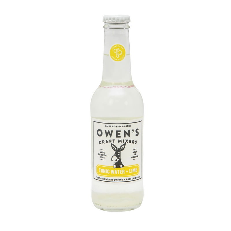(Price/Case)Owen's Table Mixers 10016 Owen's Tonic Water + Lime 24